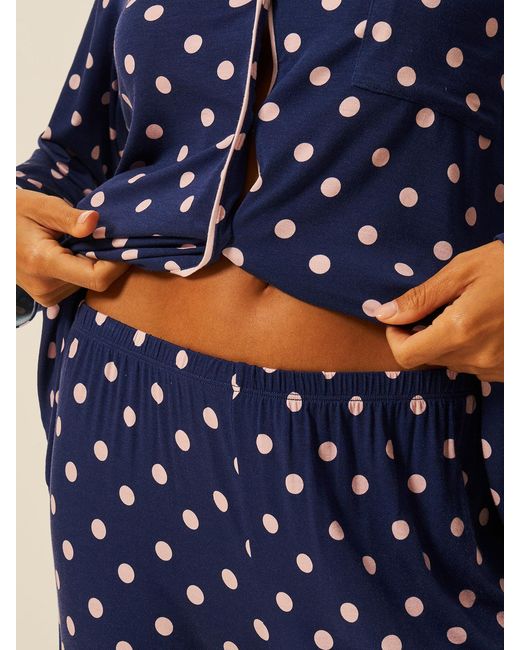Stripe & Stare Blue Long Pyjama Set
