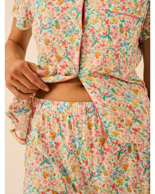 Stripe & Stare Natural Short Pyjama Set