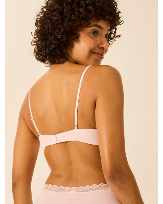 Stripe & Stare Brown Zigzag Lace Demi Bra