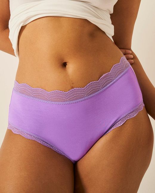 Stripe & Stare Purple High Rise Knicker