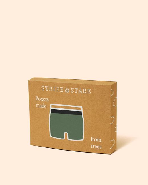 Stripe & Stare Green Boxer for men