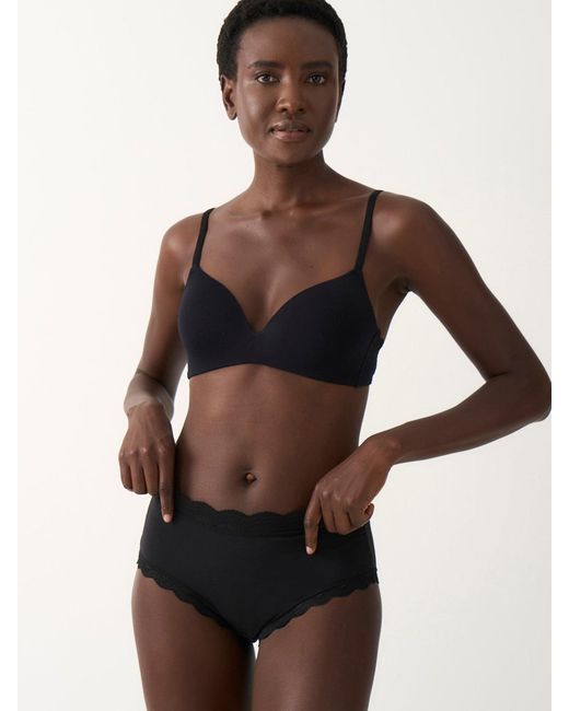 Stripe & Stare Brown Smooth Demi Bra