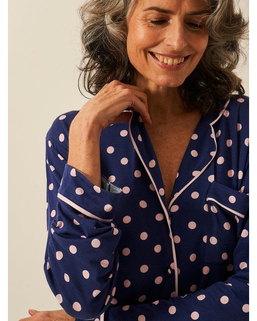 Stripe & Stare Blue Long Pyjama Set