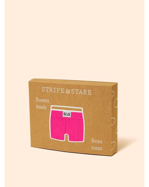 Stripe & Stare Pink Boxer