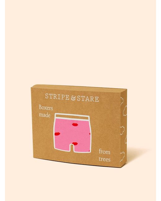 Stripe & Stare Pink Boxer