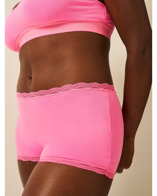 Stripe & Stare Pink Hipster Knickers