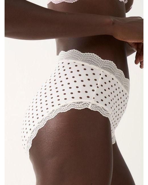 Stripe & Stare Pink High Rise Knicker Four Pack