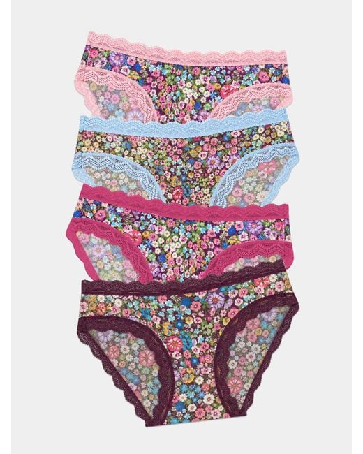 Stripe & Stare Pink The Original Knicker Four Pack