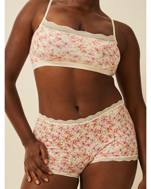 Stripe & Stare Brown Lace Square Bra