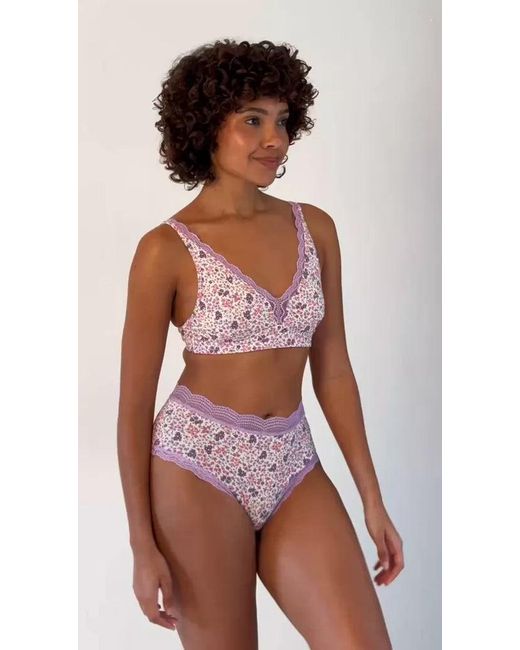 Stripe & Stare Pink High Rise Knicker
