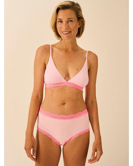 Stripe & Stare Pink High Rise Knicker