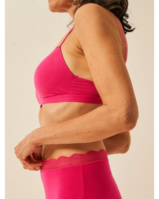 Stripe & Stare Red Raspberry Smooth Sculpt Padded Bra