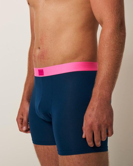 Stripe & Stare Blue Boxer