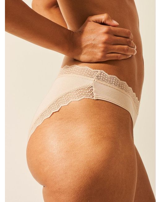 Stripe & Stare Brown Zigzag Lace Original Knicker