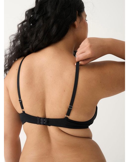 Stripe & Stare Black Zigzag Lace Demi Bra