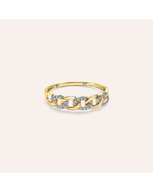 Anello Fantasia Claire Oro Giallo Cubic Zirconia di Stroili in Metallic