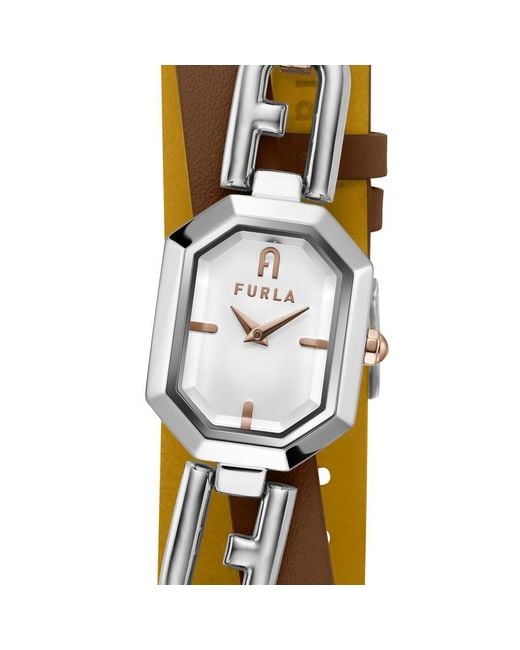 Orologio Al Quarzo Octagonal Ww00044006l5 di Furla in Metallic