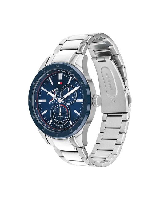 Orologio Austin quadrante blu 1791640 di Tommy Hilfiger in Metallic da Uomo