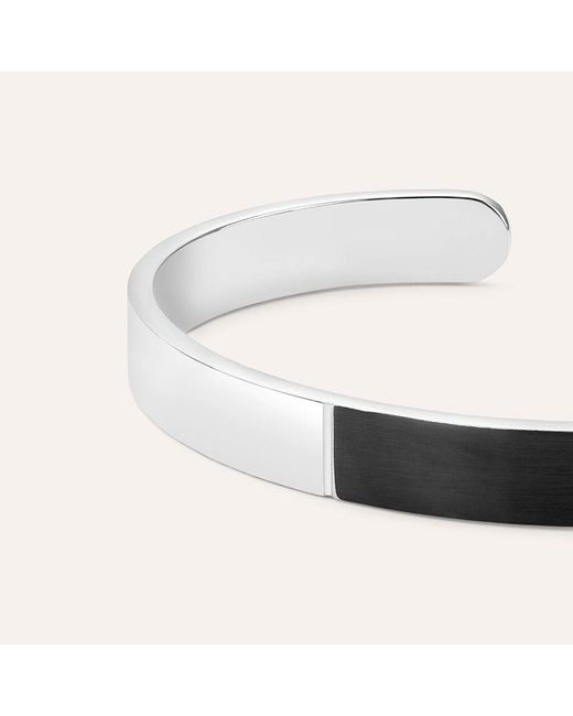 Bangle Man Code Acciaio Nero di Stroili in Natural da Uomo
