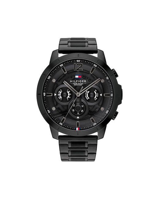 Orologio Al Quarzo Luca 1710494 di Tommy Hilfiger in Black da Uomo