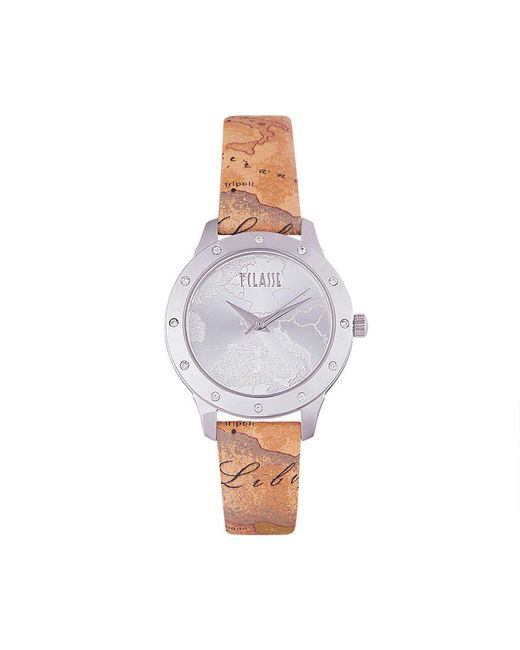 Orologio Alviero Martini 1A Classe Moorea quadrante Silver CS.4318S/03 di Tekday in White