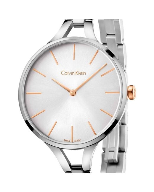 Orologio Graphic quadrante argento K7E23B46-RE21 di Calvin Klein in Metallic