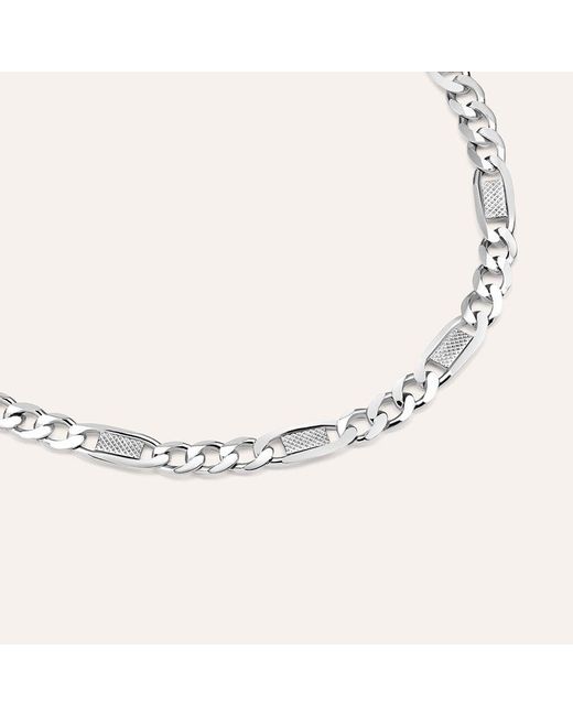 Bracciale Catena Gentleman Argento Rodiato di Stroili in Natural da Uomo