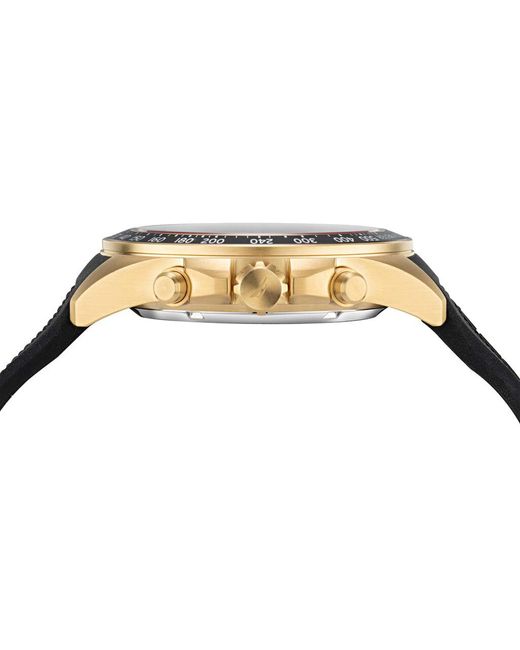 Orologio Cronografo Ocean Beach quadrante Nero NAPOBS110 di Nautica in Metallic da Uomo