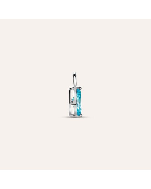 Charm per Orecchini a Cerchio Silver Rainbow Argento Rodiato Cubic Zirconia di Stroili in Blue