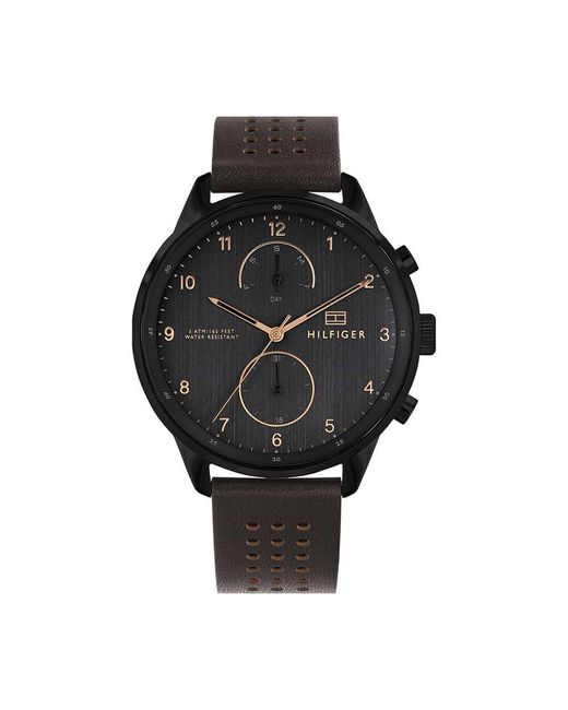 Orologio Multifunzione Chase quadrante nero 1791577 di Tommy Hilfiger in Black da Uomo