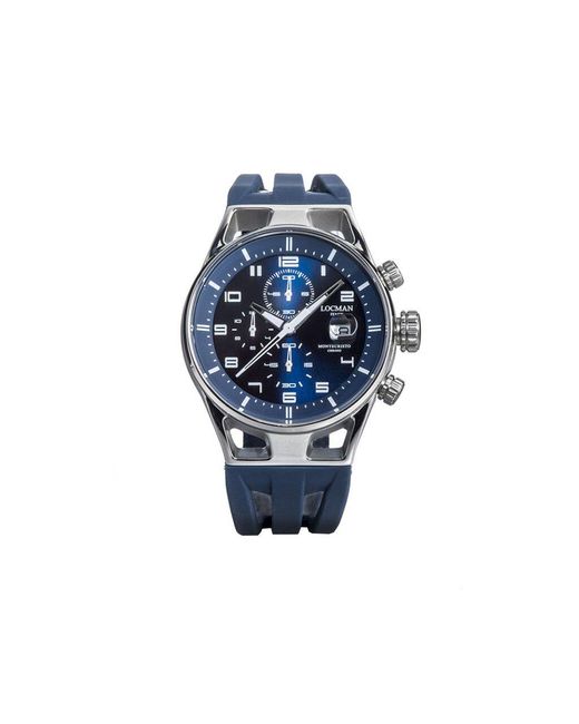 Orologio Al Quarzo Montecristo 0542a02s-00blwhsb di LOCMAN in Blue da Uomo