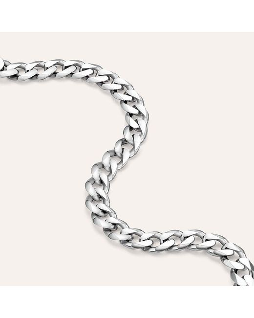 Bracciale Catena Gentleman Argento Rodiato di Stroili in Metallic da Uomo