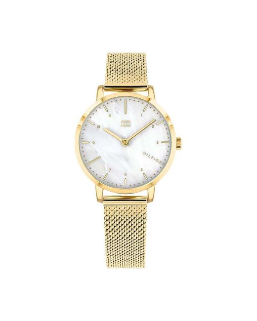 Orologio Lily quadrante bianco 1782043 di Tommy Hilfiger in Metallic