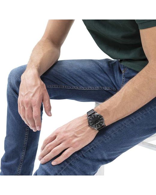 Orologio Al Quarzo City K2g2g4cx di Calvin Klein in Black da Uomo