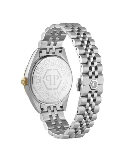 Orologio Al Quarzo Date Superlative Gent Pwpva0324 di Philipp Plein in Metallic da Uomo