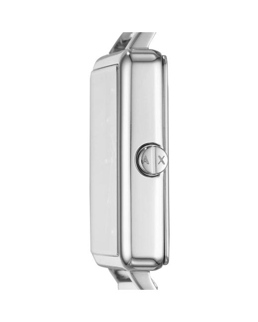 Orologio solo tempo in acciaio silver di ARMANI EXCHANGE in Metallic