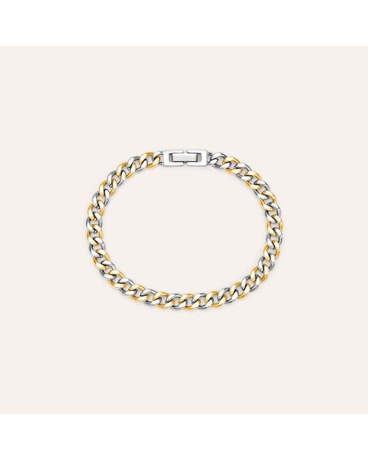 Bracciale Catena Man Code Acciaio Bicolore di Stroili in Metallic da Uomo