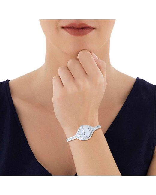 So Girly orologio solo tempo in silicone bianco e cristalli con quadrante bianco di Stroili in White