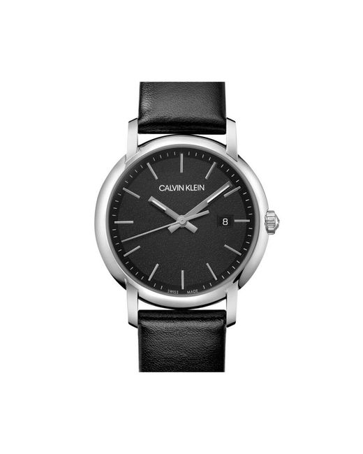 Orologio Established quadrante nero K9H231C1 di Calvin Klein in Black