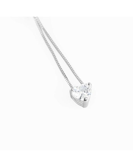 Collana Punto Luce Claire Oro Bianco Cubic Zirconia di Stroili in Metallic