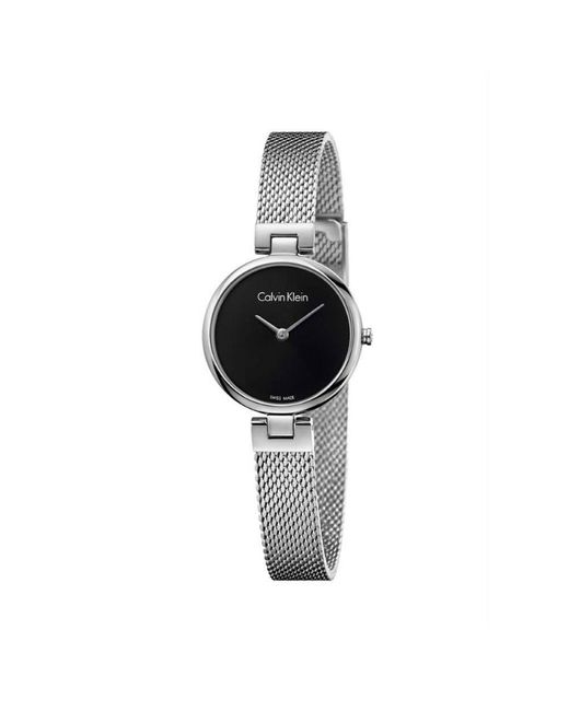 Orologio Al Quarzo Authentic K8g23121 di Calvin Klein in Black