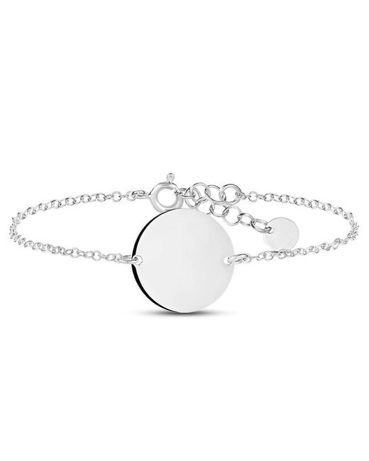 Bracciale Con Targhetta Silver Collection Argento Rodiato di Stroili in Metallic