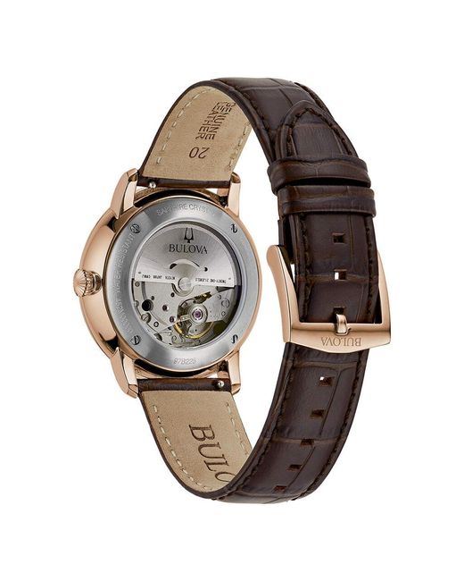 Orologio Meccanico Hudson 97b225 di Bulova in Metallic da Uomo