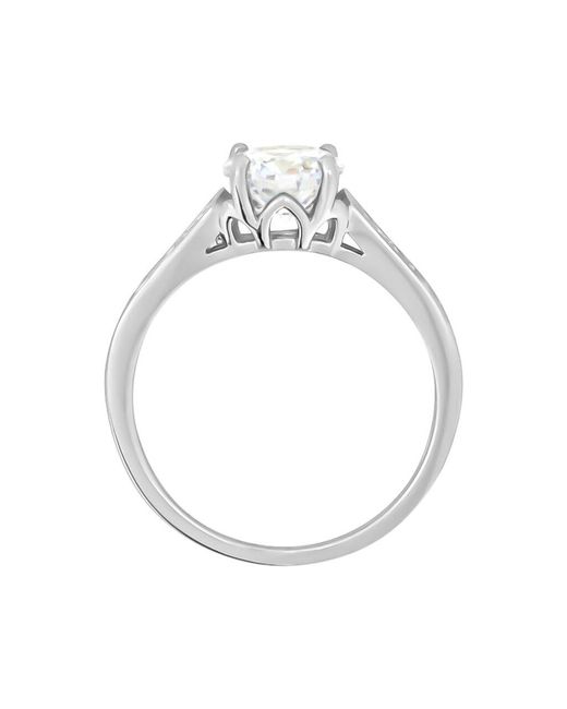 Anello Solitario Silver Elegance Argento Rodiato Cubic Zirconia di Stroili in White