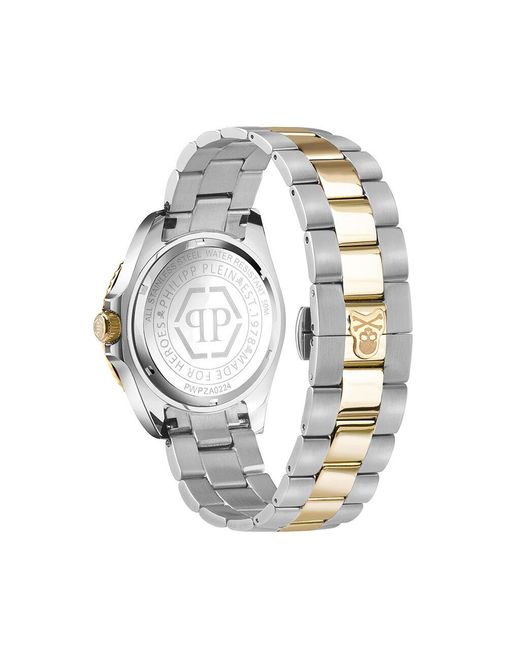 Orologio Al Quarzo Gmt-i Challenger Baguettes Pwpza0224 di Philipp Plein in Green