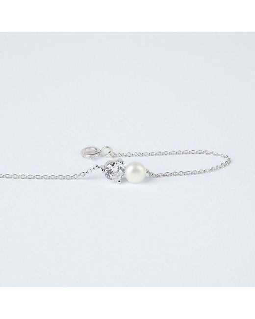 Bracciale Silver Pearls Argento Rodiato Perla sintetica Cubic Zirconia di Stroili in Metallic