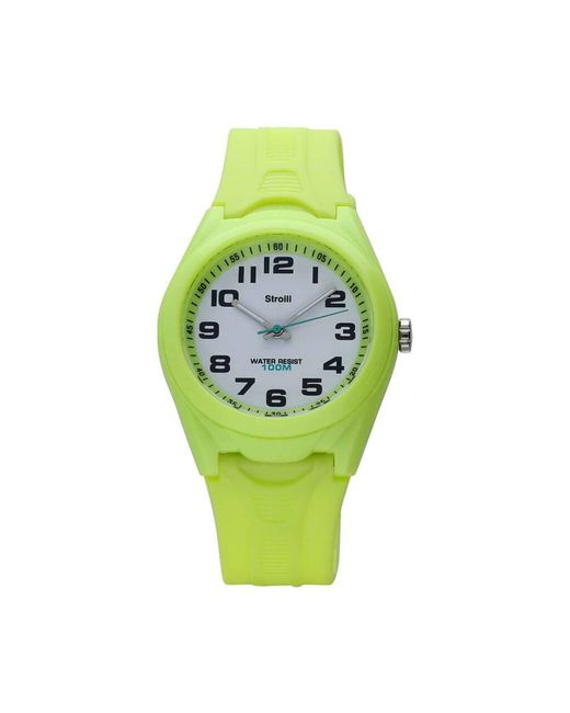 Miramar Orologio verde in silicone con quadrante bianco di Stroili in Green