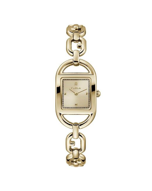 Orologio Al Quarzo Chain Square Logo Ww00026008l2 di Furla in Metallic