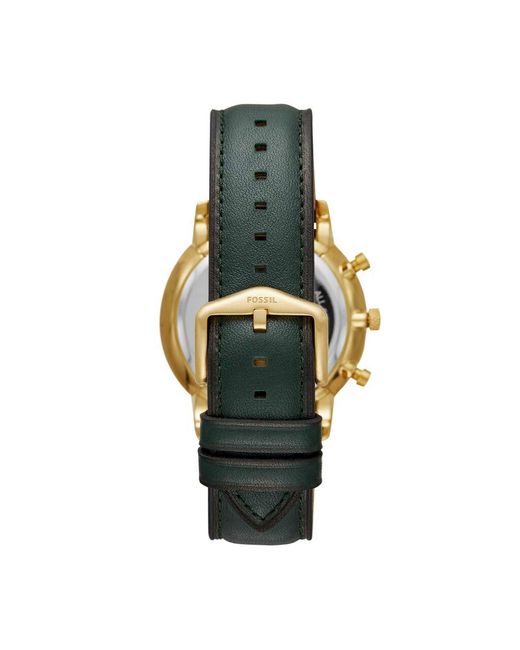 Orologio Cronografo in pelle verde cassa acciaio dorato di Stroili in Metallic da Uomo