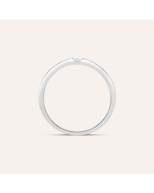 Anello Fedina Silver Collection Argento Rodiato Cubic Zirconia di Stroili in Metallic